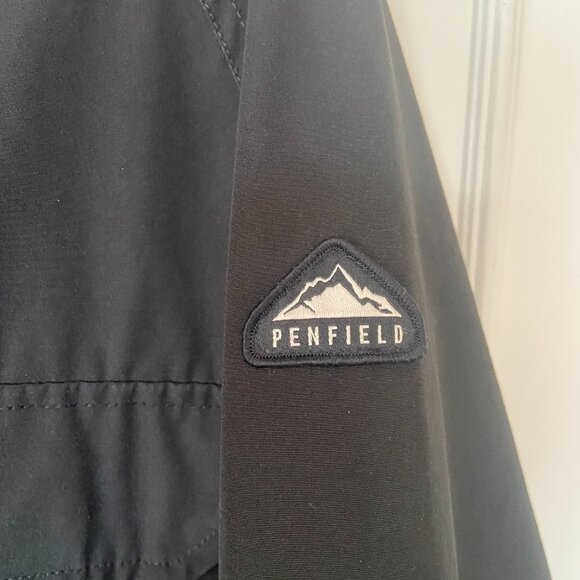 Men's Windproof Fall/Winter Penfield Parka -Black w. Plaid flannel lining - Med - Picture 6 of 14